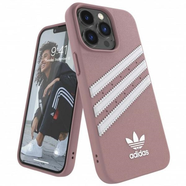 Adidas OR formuotas dėklas PU iPhone 13 Pro / iPhone 13 - rožinis