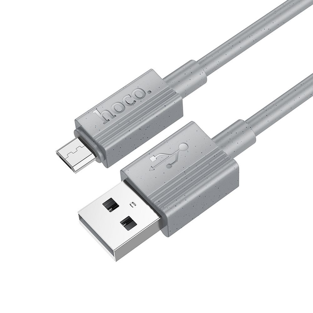 Kabelis USB-A į Micro USB Hoco 2,4A 1 m X107 pilkas