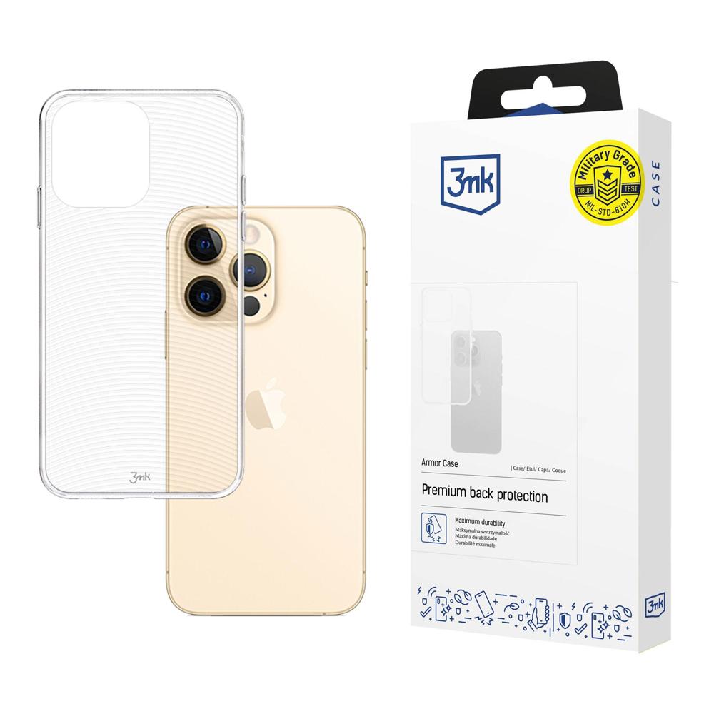 Dėklas telefonui (m) iPhone 13 Pro iš 3MK Armor Case serijos - skaidrus (m)