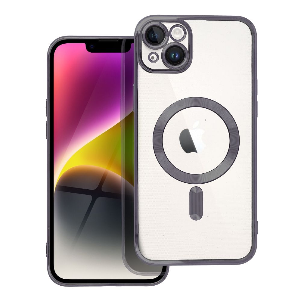 ELECTRO MAG COVER dėklas telefonui suderinamas su MagSafe iPhone 14 Plus juodas