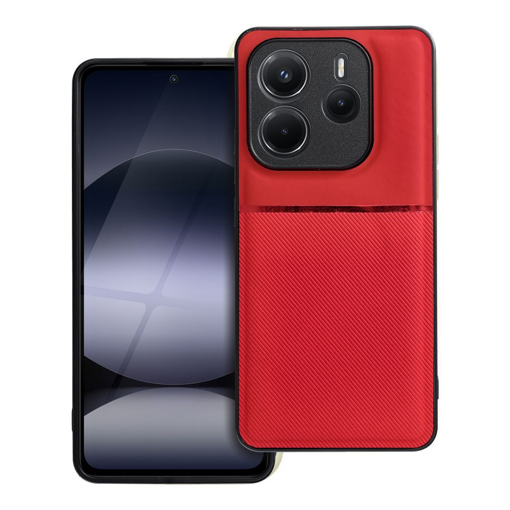 NOBLE dėklas telefonui XIAOMI Redmi Note 14 5G raudonas