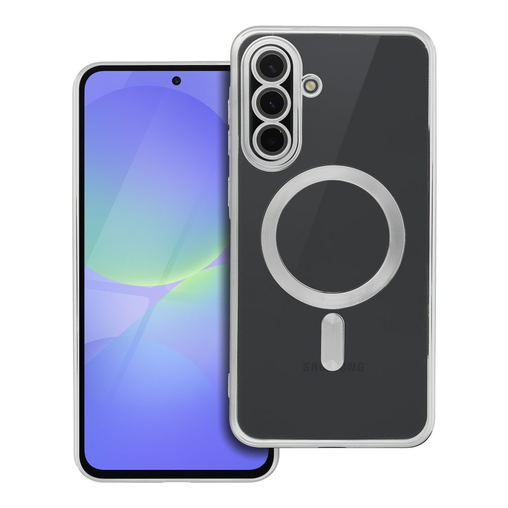 ELECTRO MAG COVER dėklas telefonui suderinamas su Magnetiniu MagSafe SAMSUNG A36 sidabrinė