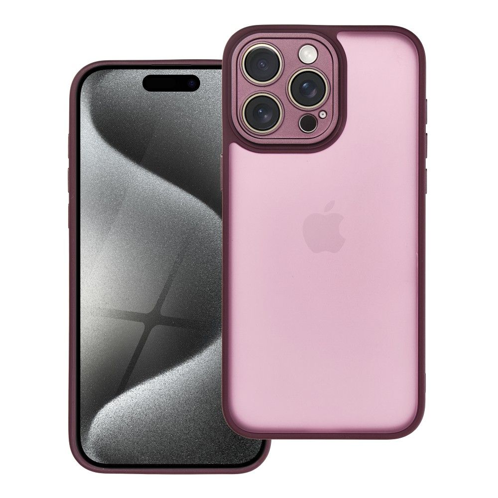 VARIETE dėklas telefonui IPHONE 15 Pro Max violetinis
