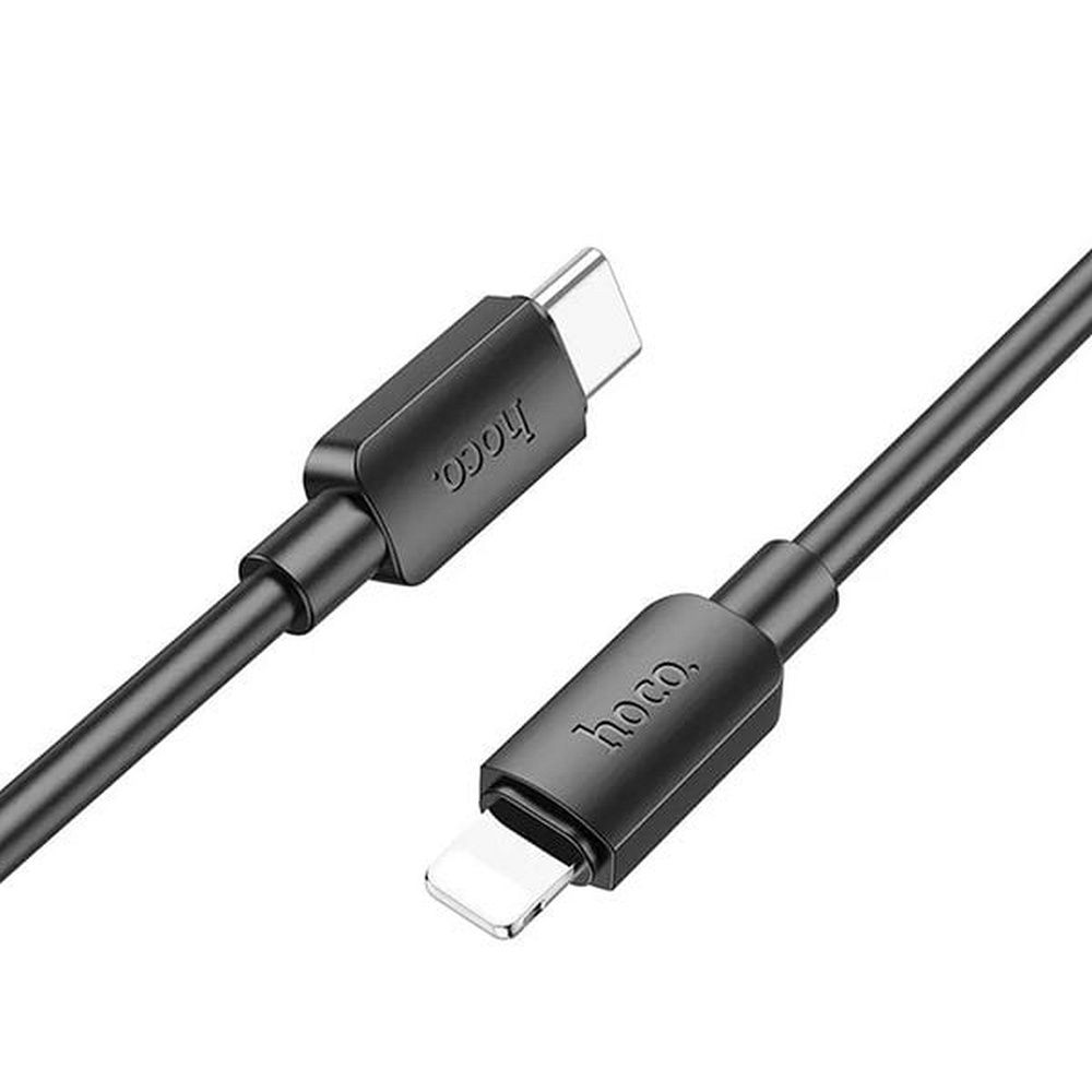 Kabelis USB C į Lightning Hoco PD 2,4A 20W 1 m X96 juodas