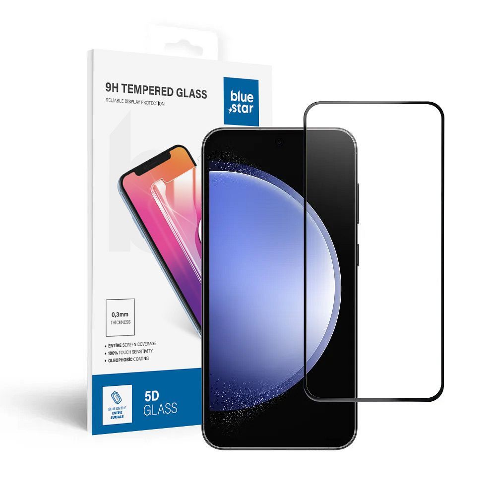Apsauginis stiklas Blue Star - SAMSUNG Galaxy S23 FE pilnas veidas - juodas