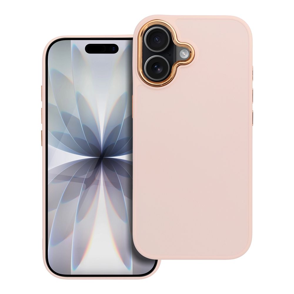 FRAME dėklas telefonui IPHONE 17 švelniai rožinis