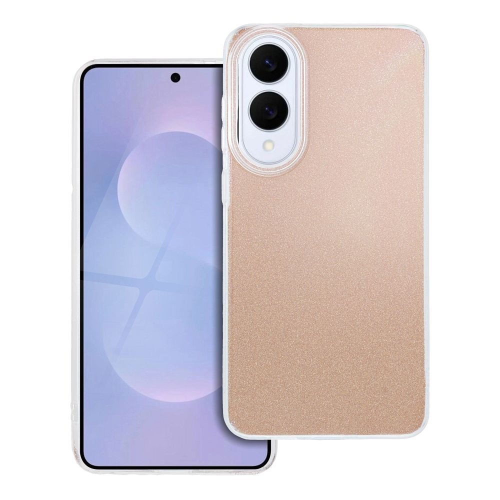 SHINING dėklas telefonui SAMSUNG S25 Edge auksinis