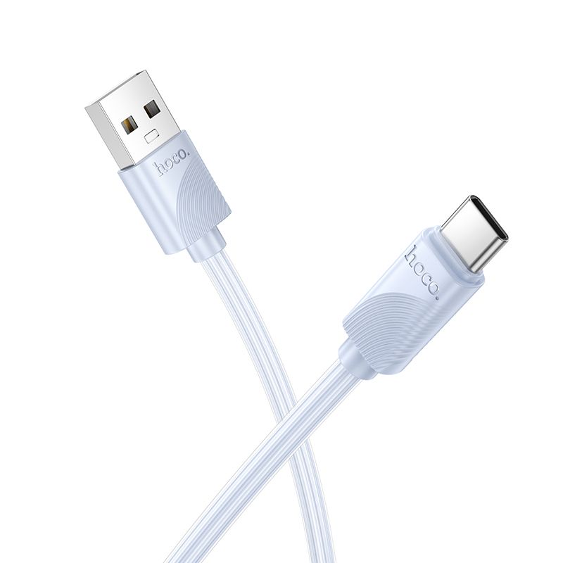 Kabelis USB-A į USB-C Hoco 3A 1 m X114 mėlynas