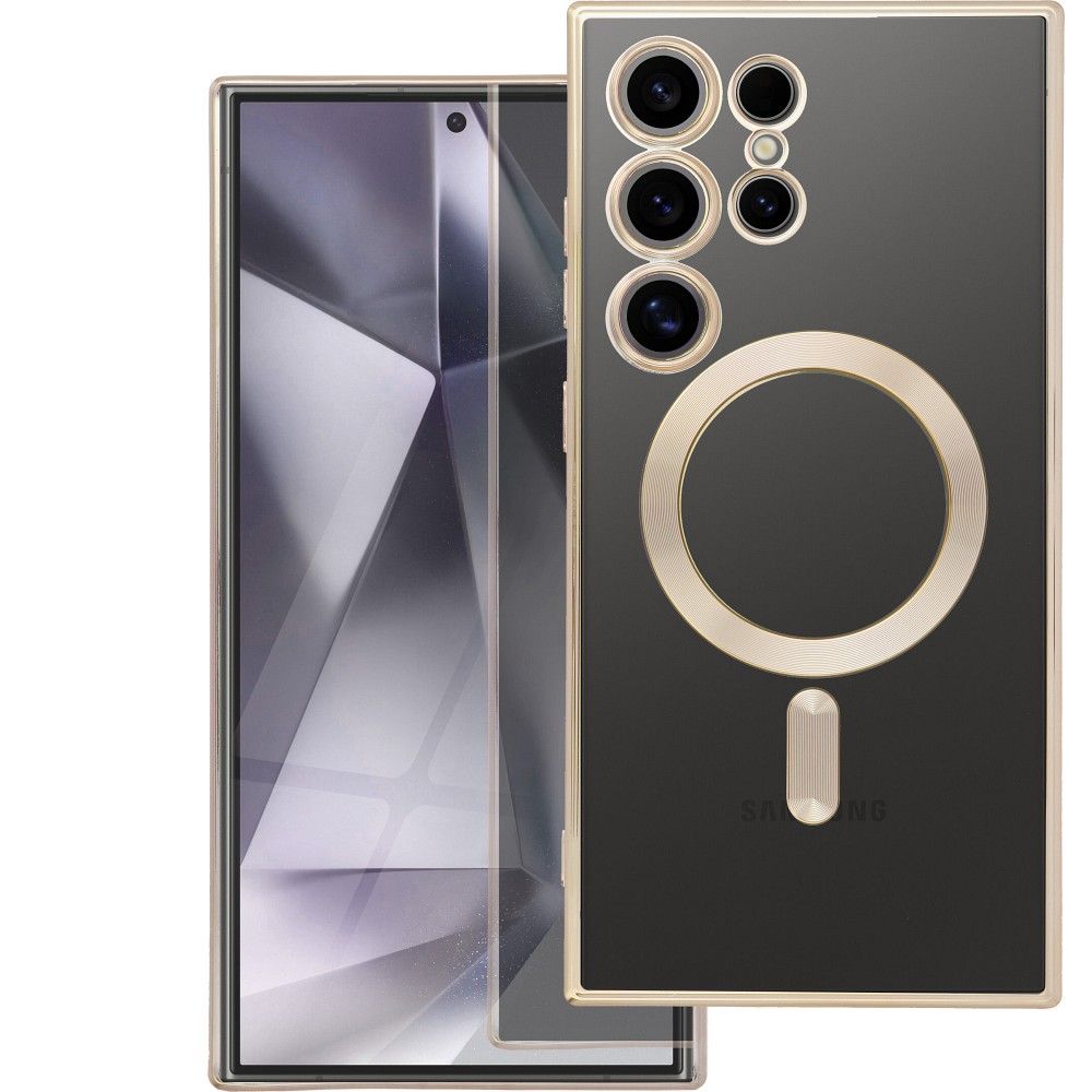 ELECTRO MAG COVER dėklas suderinamas su Magnetine SAMSUNG A17 auksinis