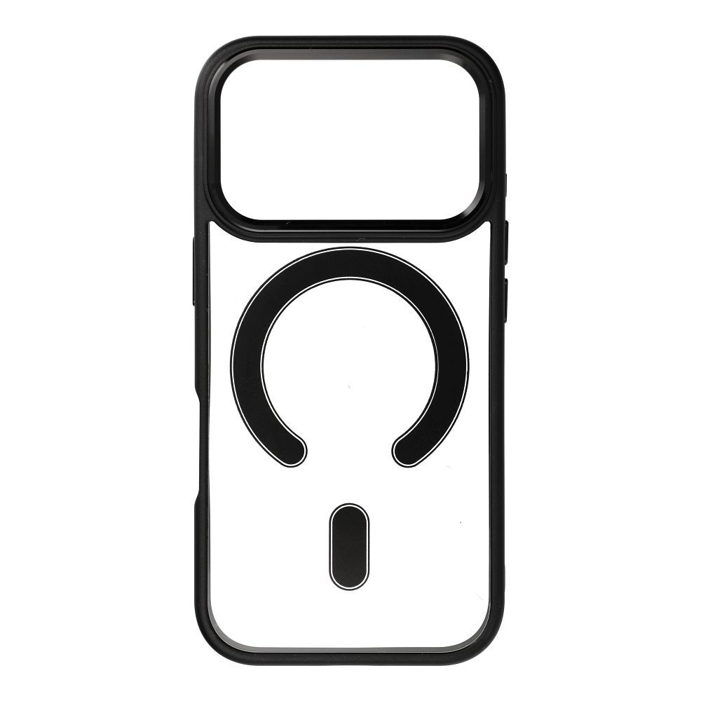 COLOR EDGE MAG COVER magnetinis dėklas telefonui, suderinamas su MagSafe, skirtas IPHONE 17 Pro, juodas