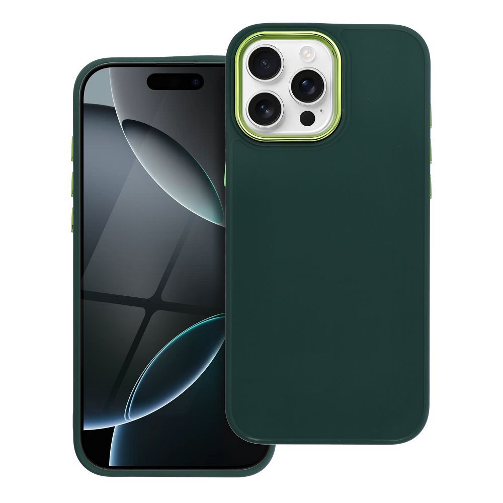 FRAME dėklas telefonui IPHONE 16 Pro Max žalias