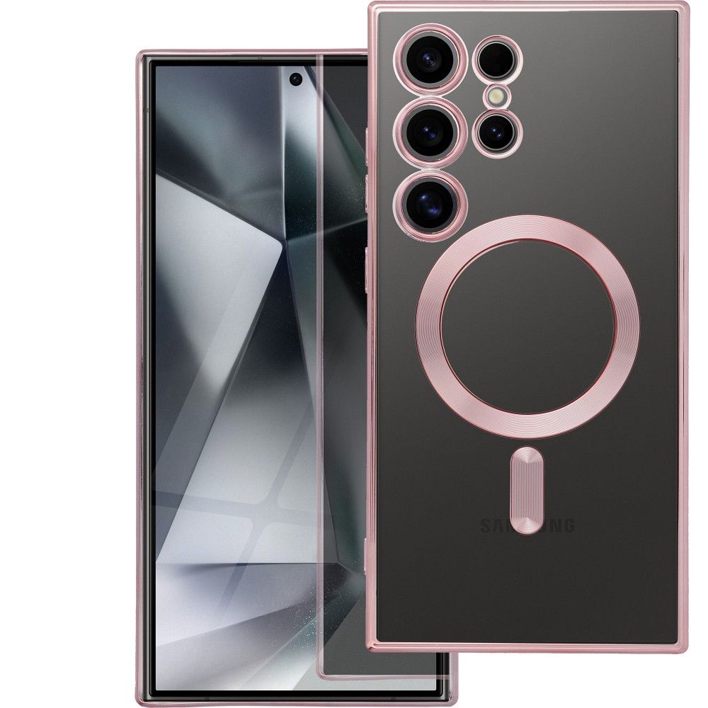 ELECTRO MAG COVER dėklas telefonui (m) su MagSafe SAMSUNG S25 Edge - rožinis auksas (m)