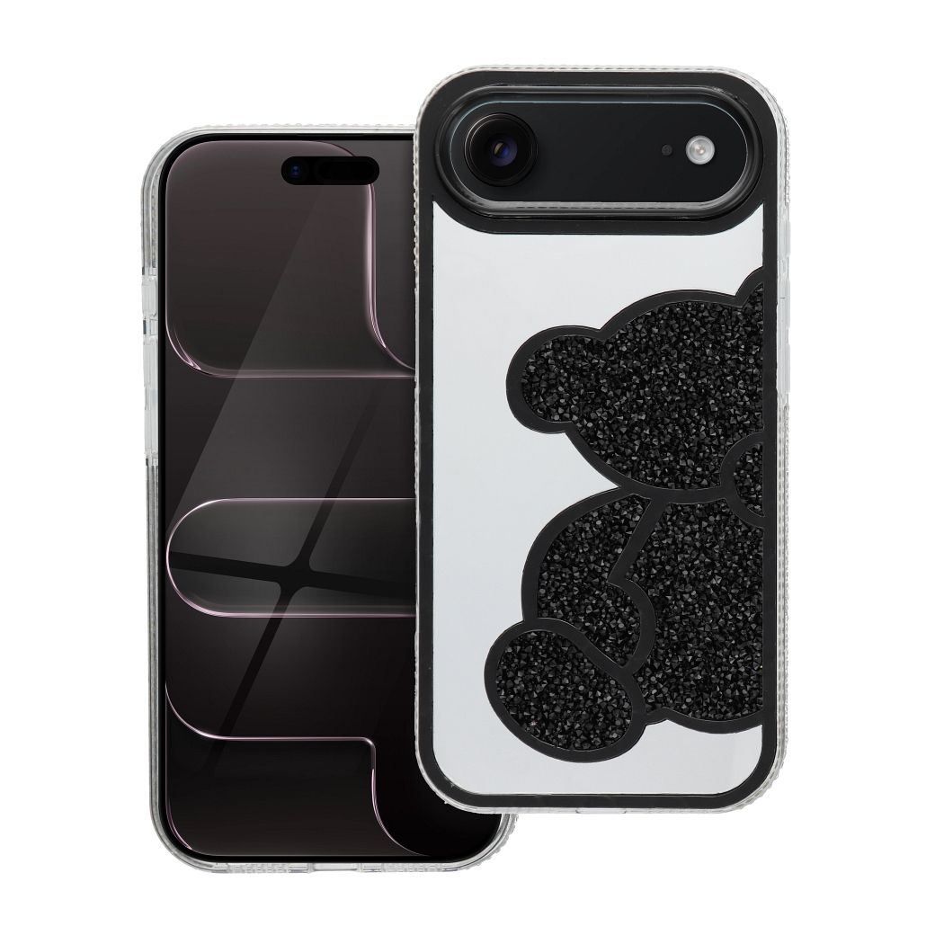 TEDDY BEAR dėklas telefonui IPHONE 17 Air juodas