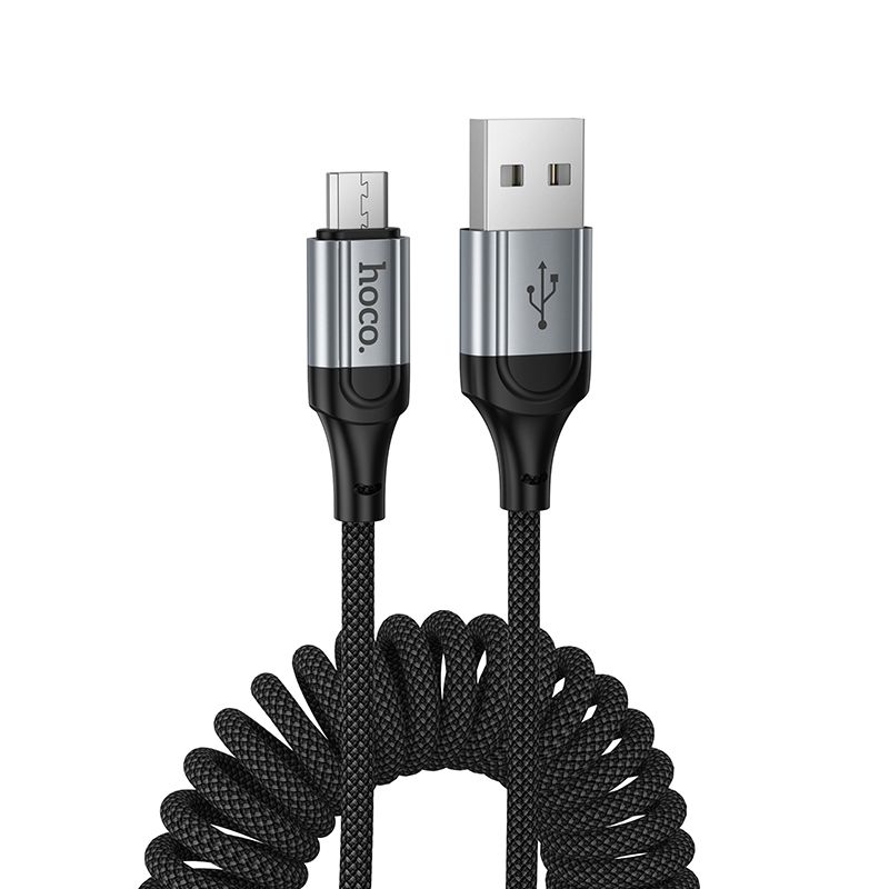 Kabelis USB A į Micro USB Hoco 2,4A 1,5 m X121 juodas