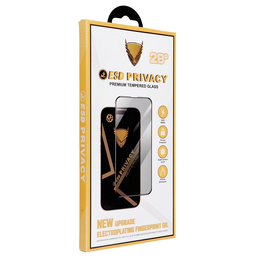 OG 6D Premium privatumo stiklas (m) - iPhone XS Max / 11 Pro Max juodas