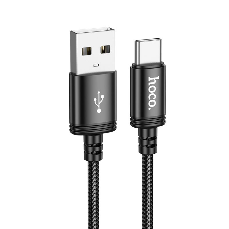 Kabelis USB A į USB C Hoco 3A 2 m X89 juodas