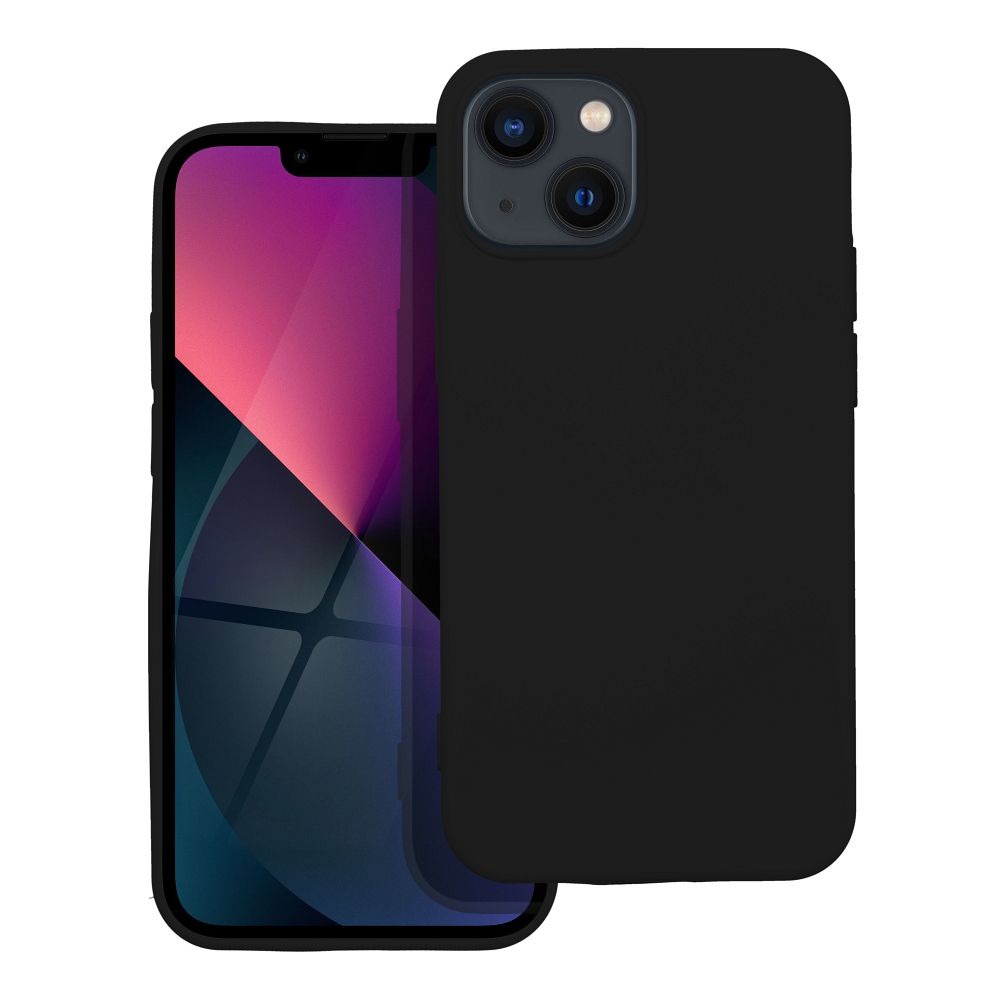 Silikoninis dėklas telefonui iPhone 13 mini juodas