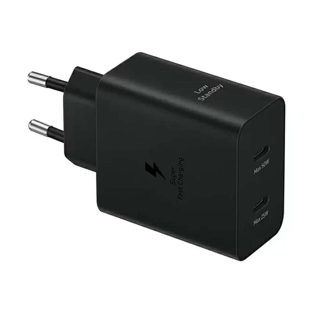 Įkroviklis Samsung EP-T5020XBEGEU 50W + USB-C kabelis juodas