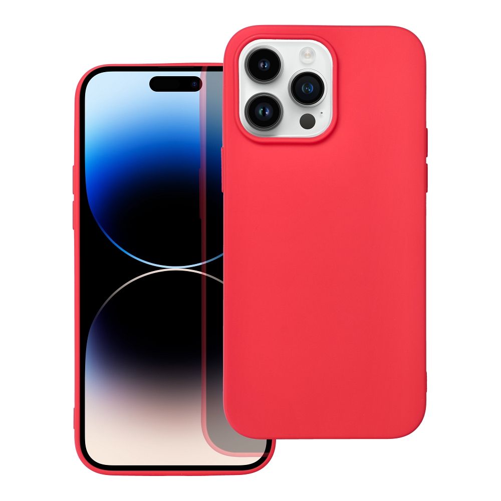 Minkštas dėklas telefonui IPHONE 14 Pro Max raudonas
