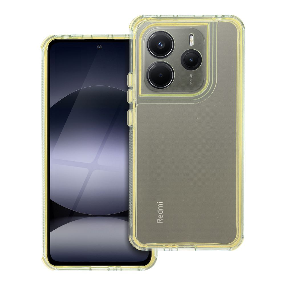 MATRIX CLEAR dėklas telefonui XIAOMI Redmi Note 14 5G geltonas