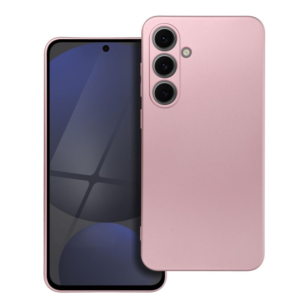 METALLIC dėklas telefonui SAMSUNG S24 FE rožinis