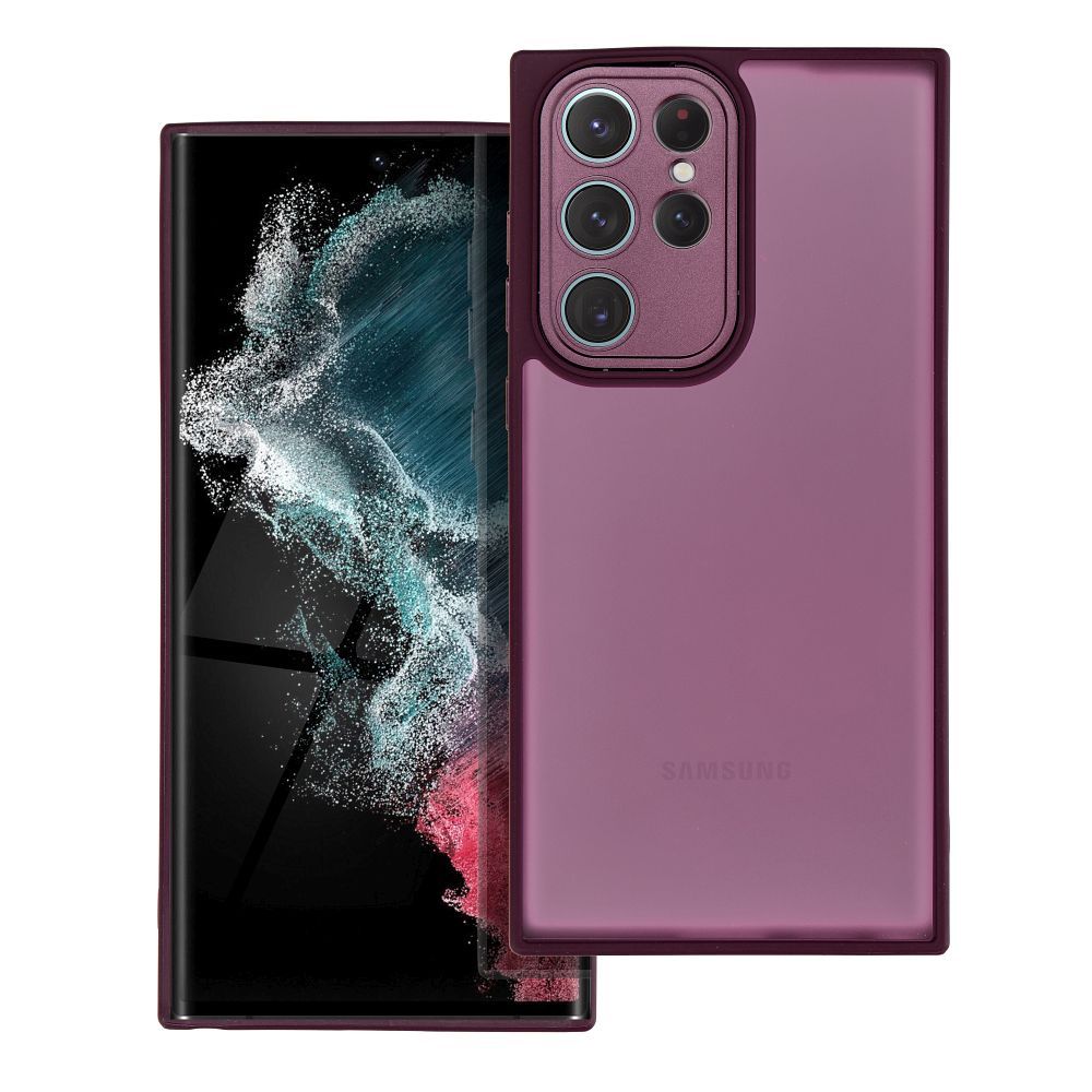 VARIETE dėklas telefonui SAMSUNG S22 Ultra violetinis