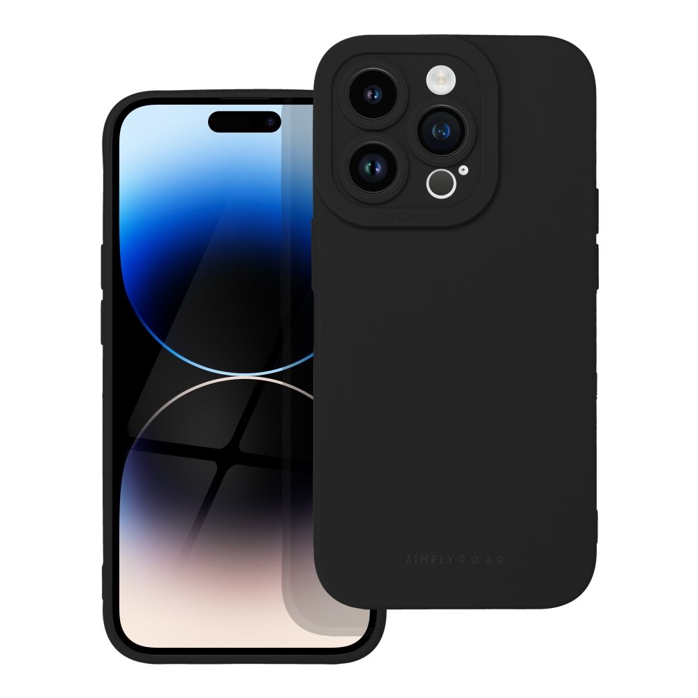 ROAR dėklas LUNA telefonui iPhone 14 Pro juodas