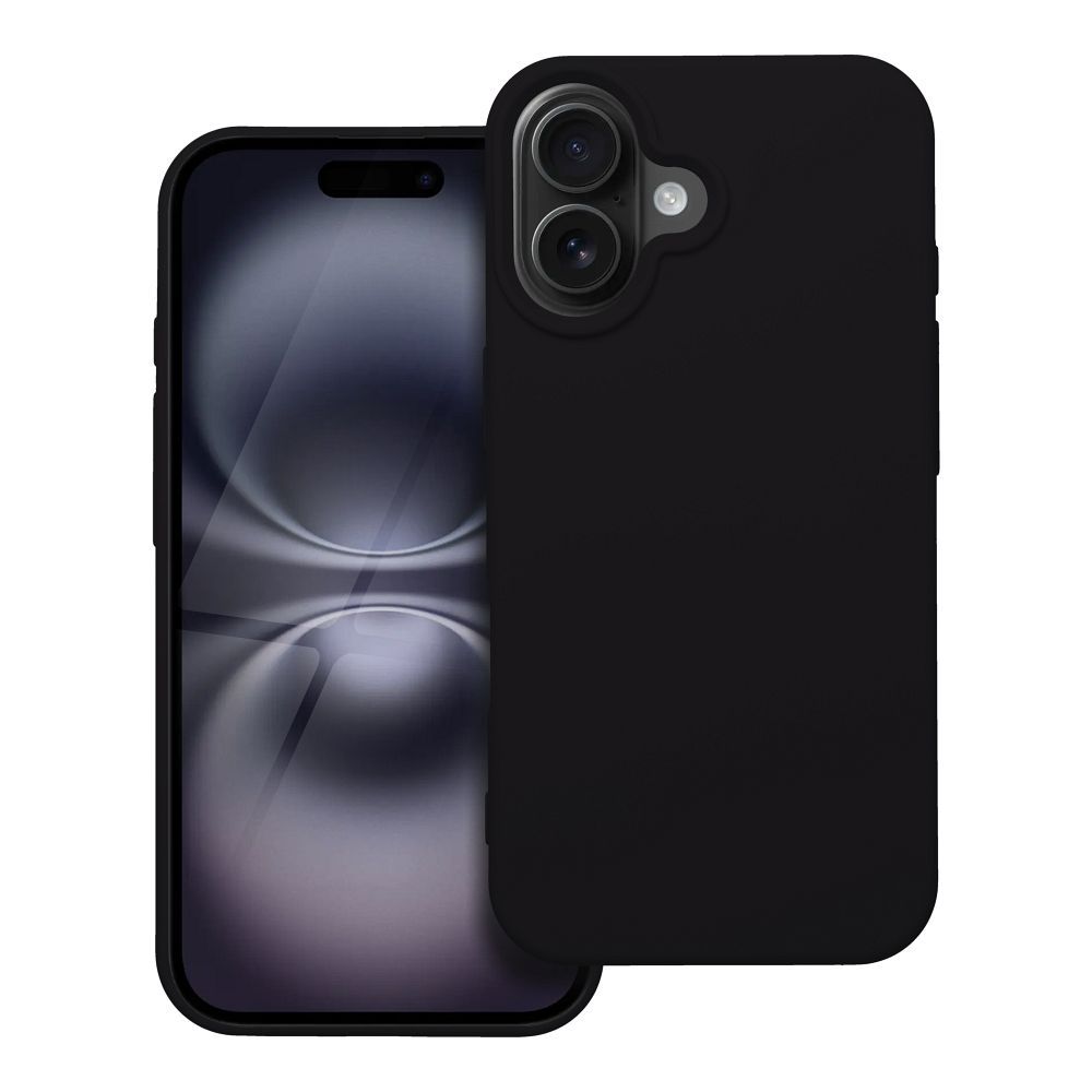 SILIKONINIS dėklas telefonui IPHONE 16 juodas