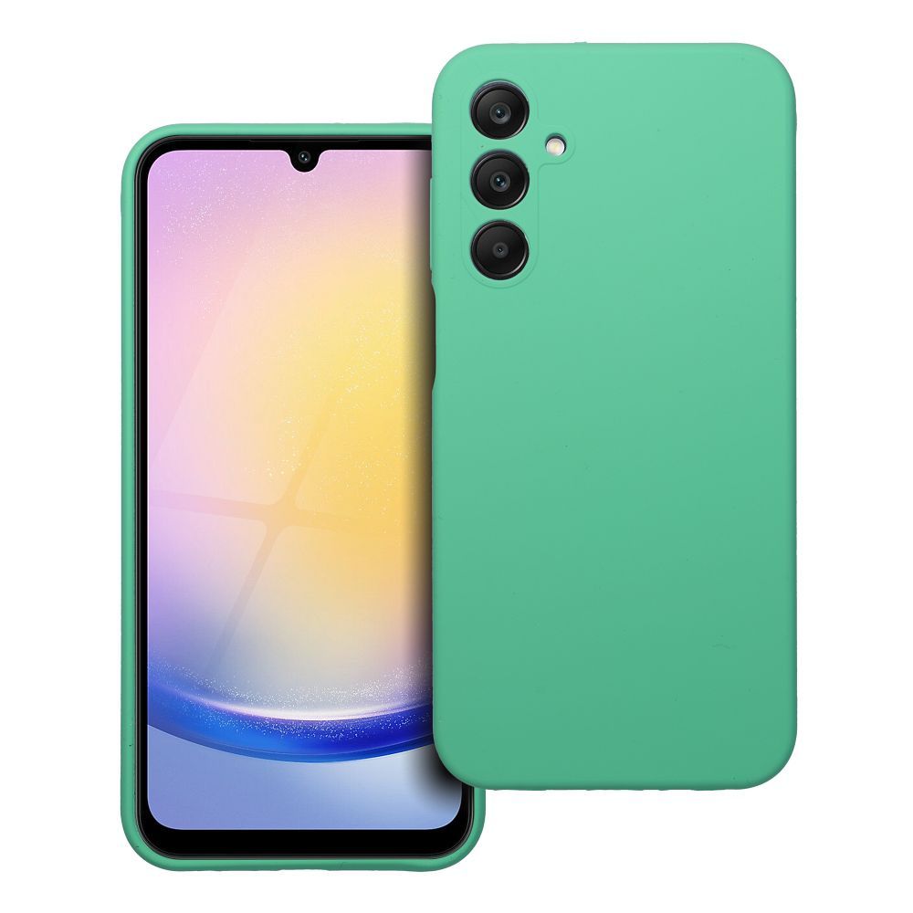 Silikoninis 2mm dėklas telefonui SAMSUNG A25 5G mėtų