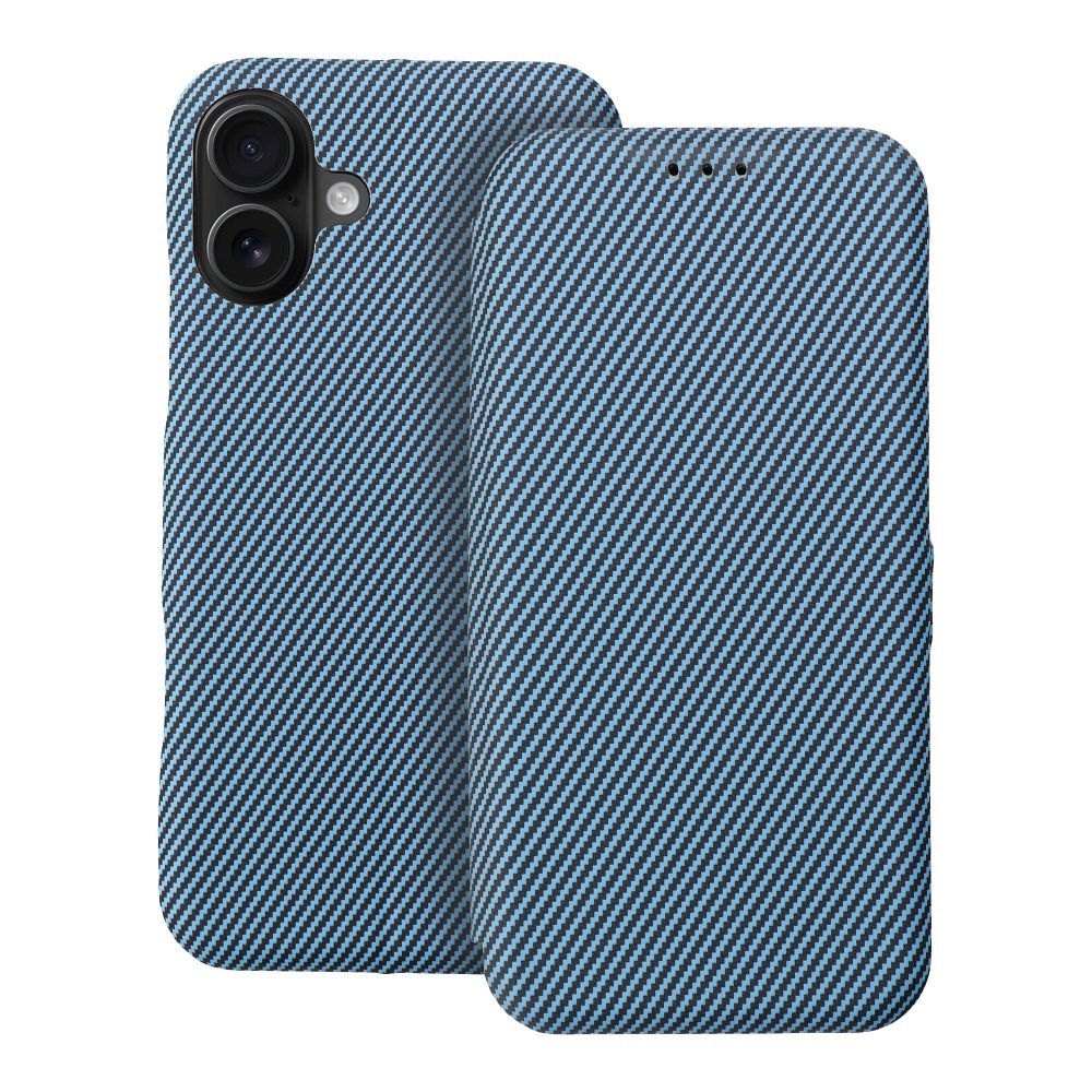 FOLIO Šoninis magnetinis knygos dėklas IPHONE 16 PLUS mėlynas