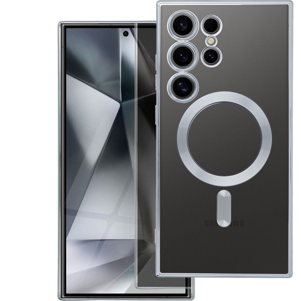 ELECTRO MAG COVER dėklas suderinamas su Magnetine SAMSUNG A17 sidabrinis