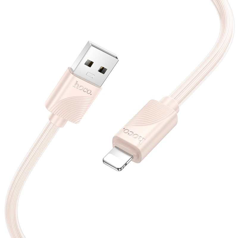 Kabelis USB A į Lightning Hoco 2,4A 1 m X114 rožinis