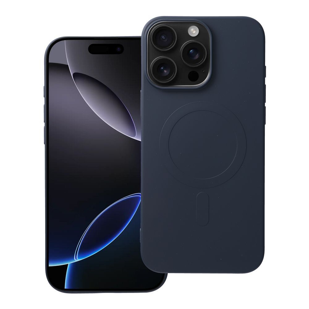 Dėklas telefonui silikoninis su MagSafe, skirtas IPHONE 16 Pro Max, mėlynos titano spalvos