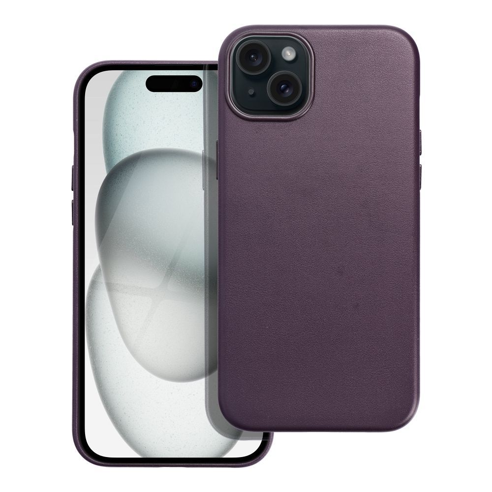 odinis magnetinis dėklas telefonui iPhone 15 Plus tamsiai violetinis