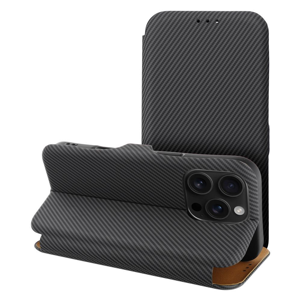 FOLIO Šoninis magnetinis knygos dėklas IPHONE 16 pilkas