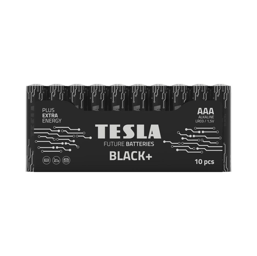 TESLA šarminė baterija R3 (AAA) BLACK+ [10x72] 10 vnt.