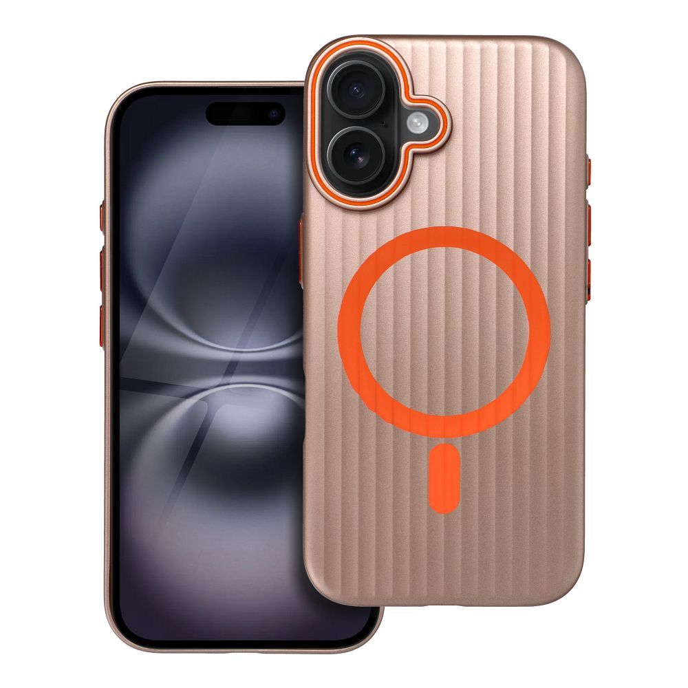 Dėklas telefonui SIMPLY suderinamas su MagSafe iPhone 16 titanium desert