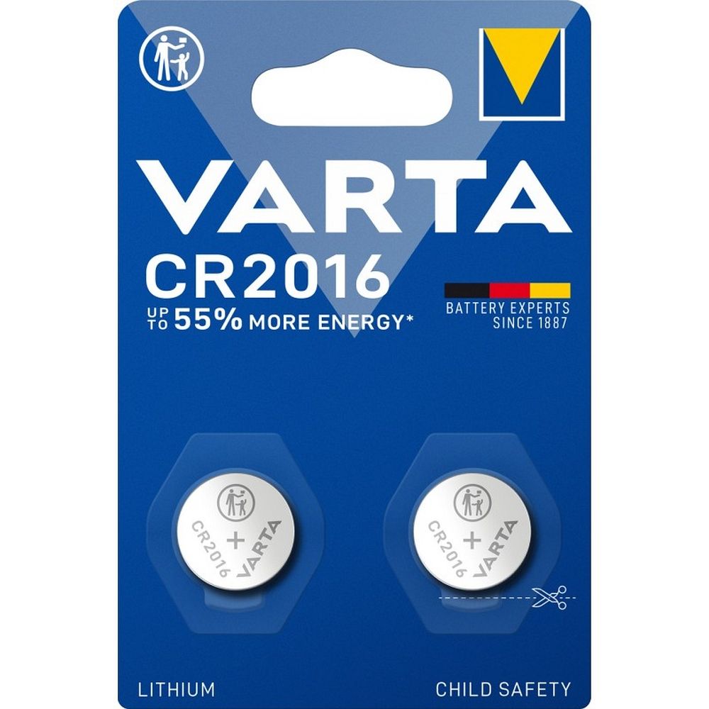 VARTA ličio baterija CR2016 3V 2 vnt.