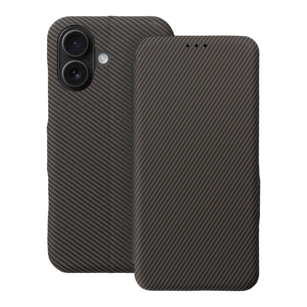 FOLIO Side Magnet dėklas telefonui (m) skirtas IPHONE 16 - rudas