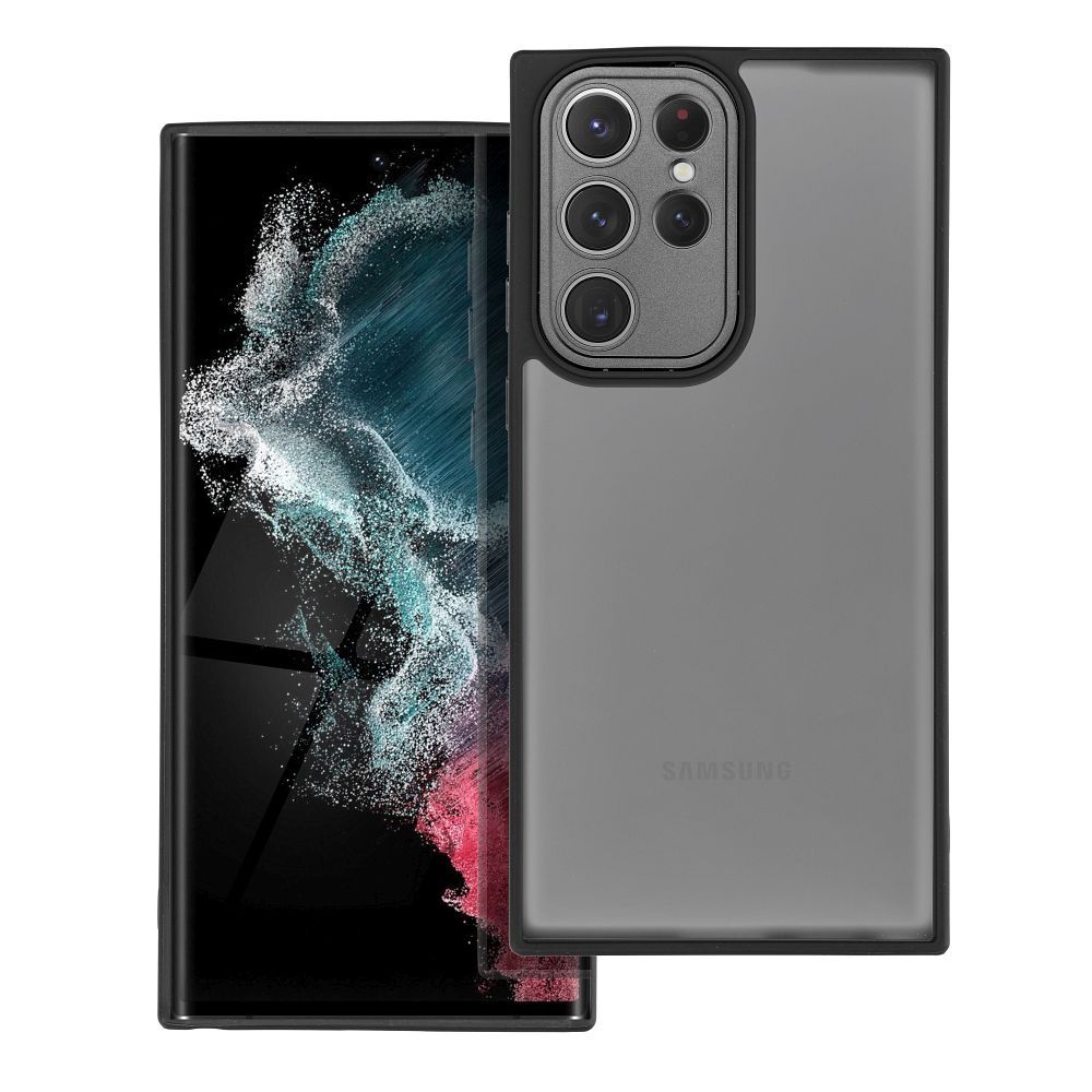 VARIETE dėklas telefonui SAMSUNG S22 Ultra juoda