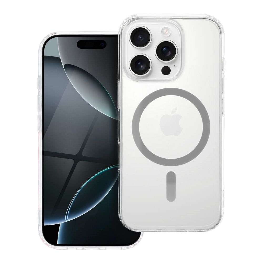 Drop Glue Spalvingas Žiedas Magnetinis Dėklas suderinamas su MagSafe IPHONE 16 PRO MAX pilkas