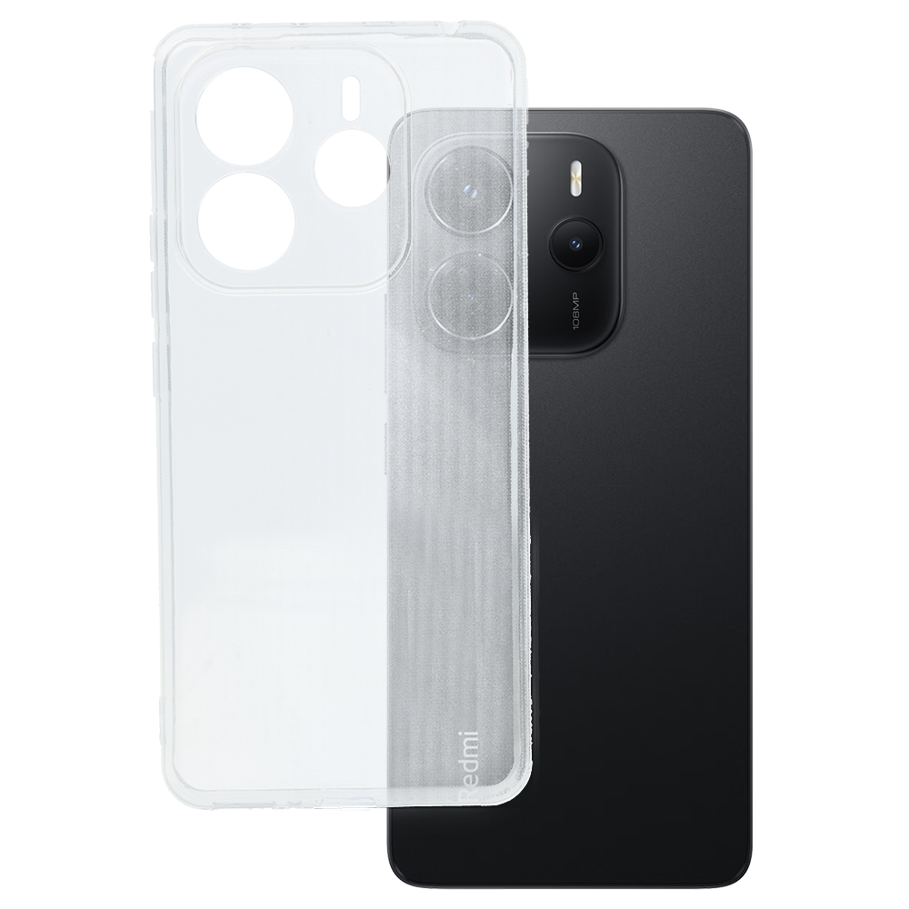 Dėklas telefonui 2 mm (m) skirtas XIAOMI Redmi Note 14 5G - permatomas (m)