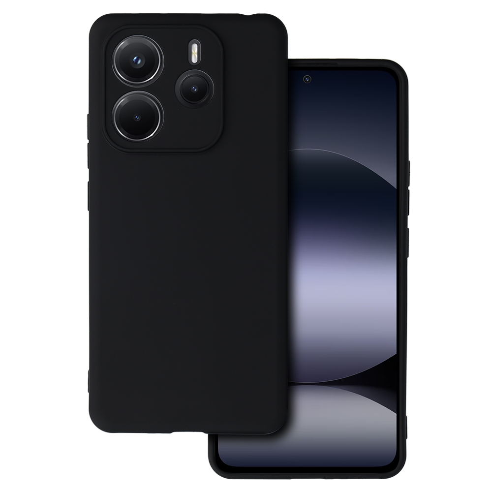 Matinis dėklas telefonui (m) juodas (m) - skirtas XIAOMI Redmi Note 14 5G