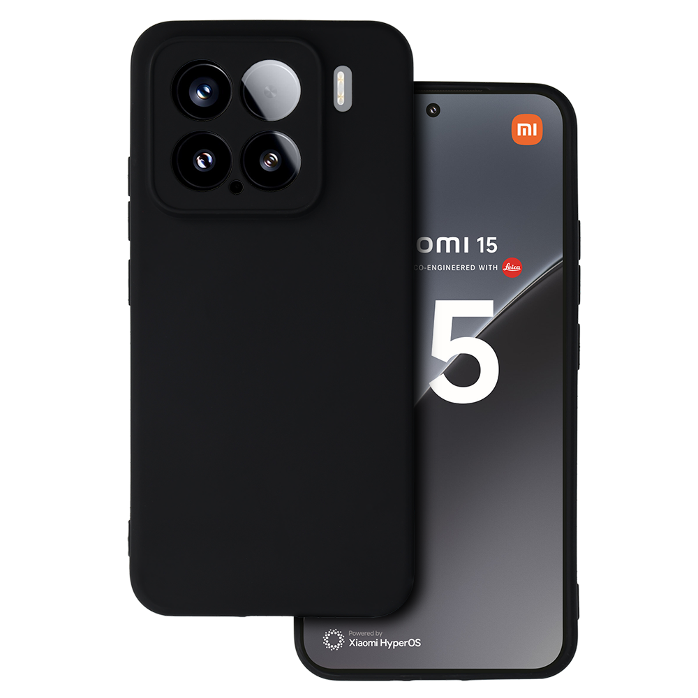 Matinis dėklas telefonui (m) juodas (m) - skirtas XIAOMI 15 5G