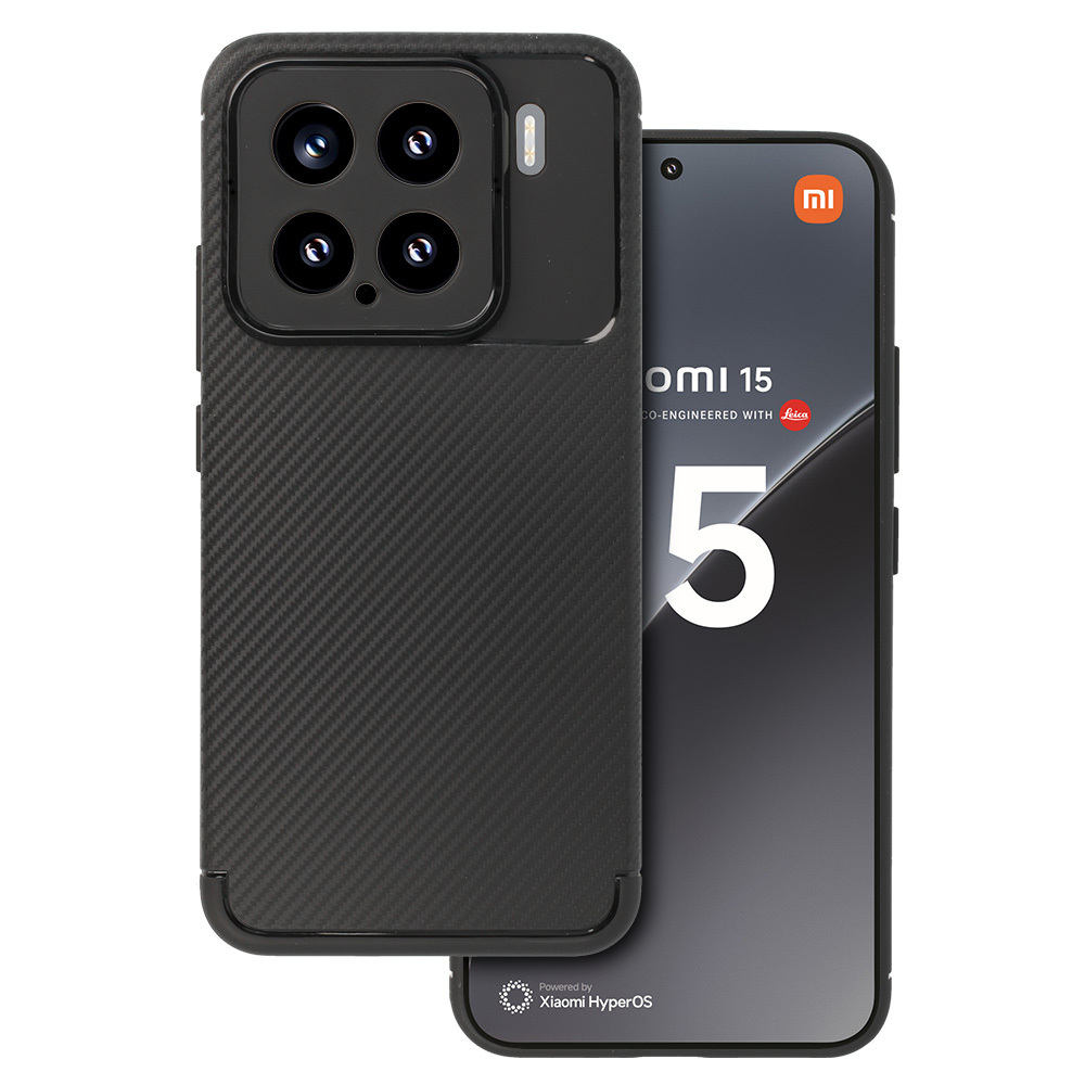 Tel Protect Carbon Elite dėklas telefonui Xiaomi 15 5G juodas