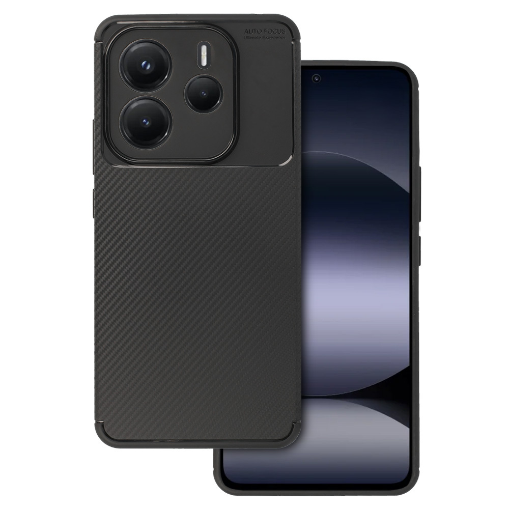 Tel Protect Carbon Elite dėklas telefonui Xiaomi Redmi Note 14 5G juodas