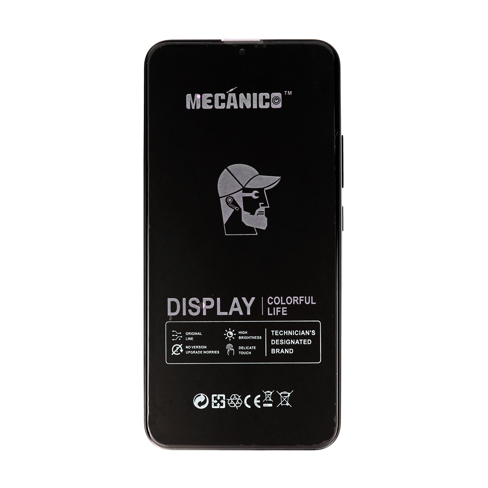 Mecanico LCD Ekranas (m) T2O Samsung Galaxy A34 5G - juodas su rėmeliu