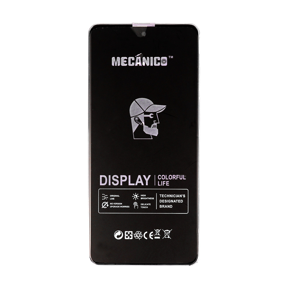 Mecanico LCD ekranas T2O Samsung Galaxy A73 5G juodas su rėmeliu