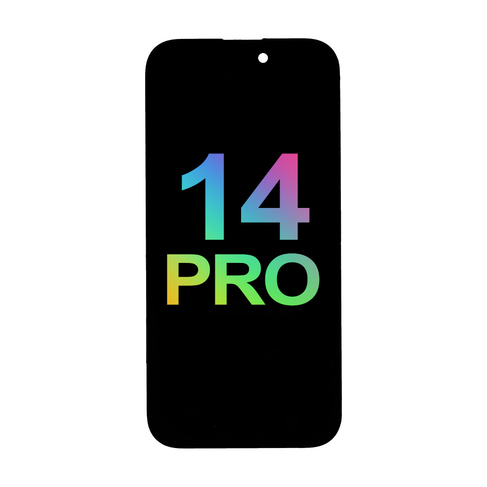 Mecanico Soft OLED ekranas Incell iPhone 14 Pro su rėmu (Support IC Transplant) - juodas