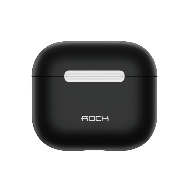 Rock Silikoninis dėklas Airpods 3 juodas